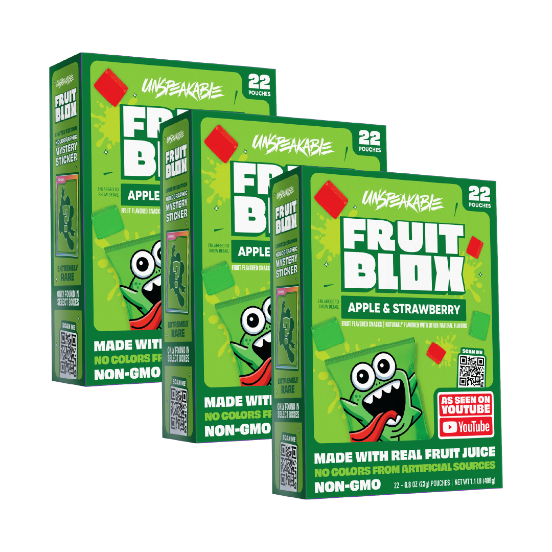 FruitBlox Unspeakable Apple Strawberry Fruit Snacks, 66 Count