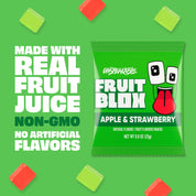FruitBlox Unspeakable Apple Strawberry Fruit Snacks, 66 Count