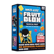 FruitBlox Ninja Kidz Tropical Fruit Snacks, 22 Count