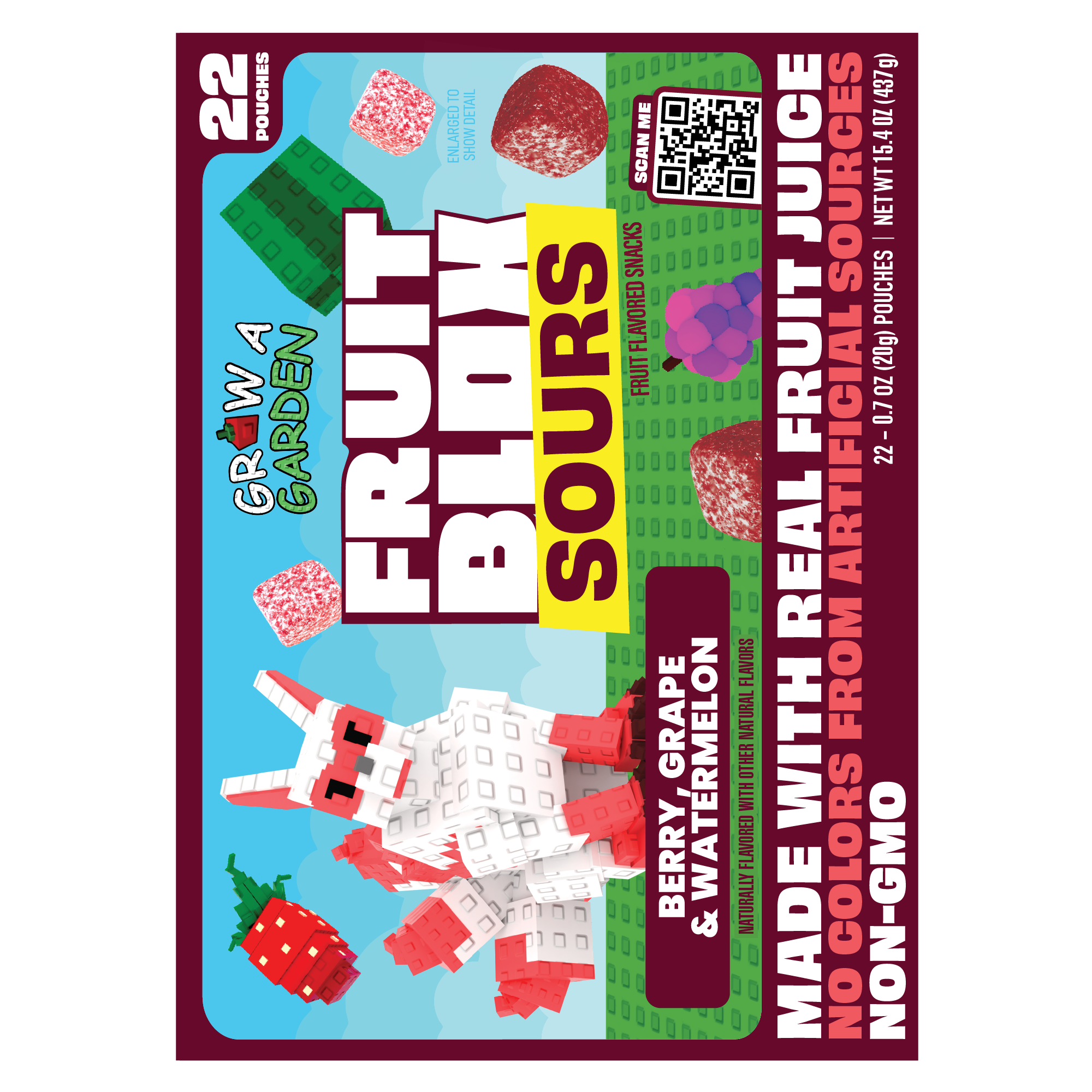 Grow a Garden FruitBlox Sours: Berry, Grape, & Watermelon
