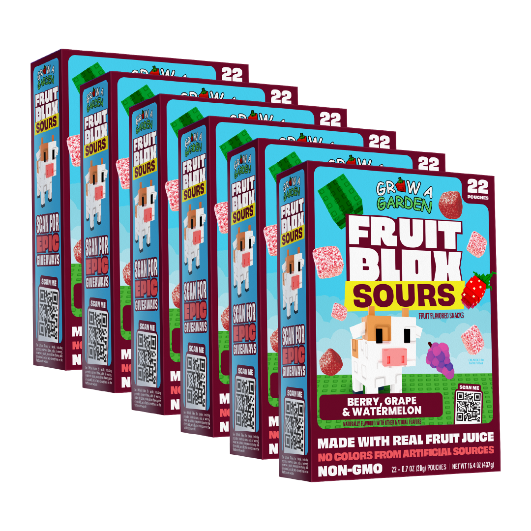 Grow a Garden FruitBlox Sours: Berry, Grape, & Watermelon 22ct, 132 Count
