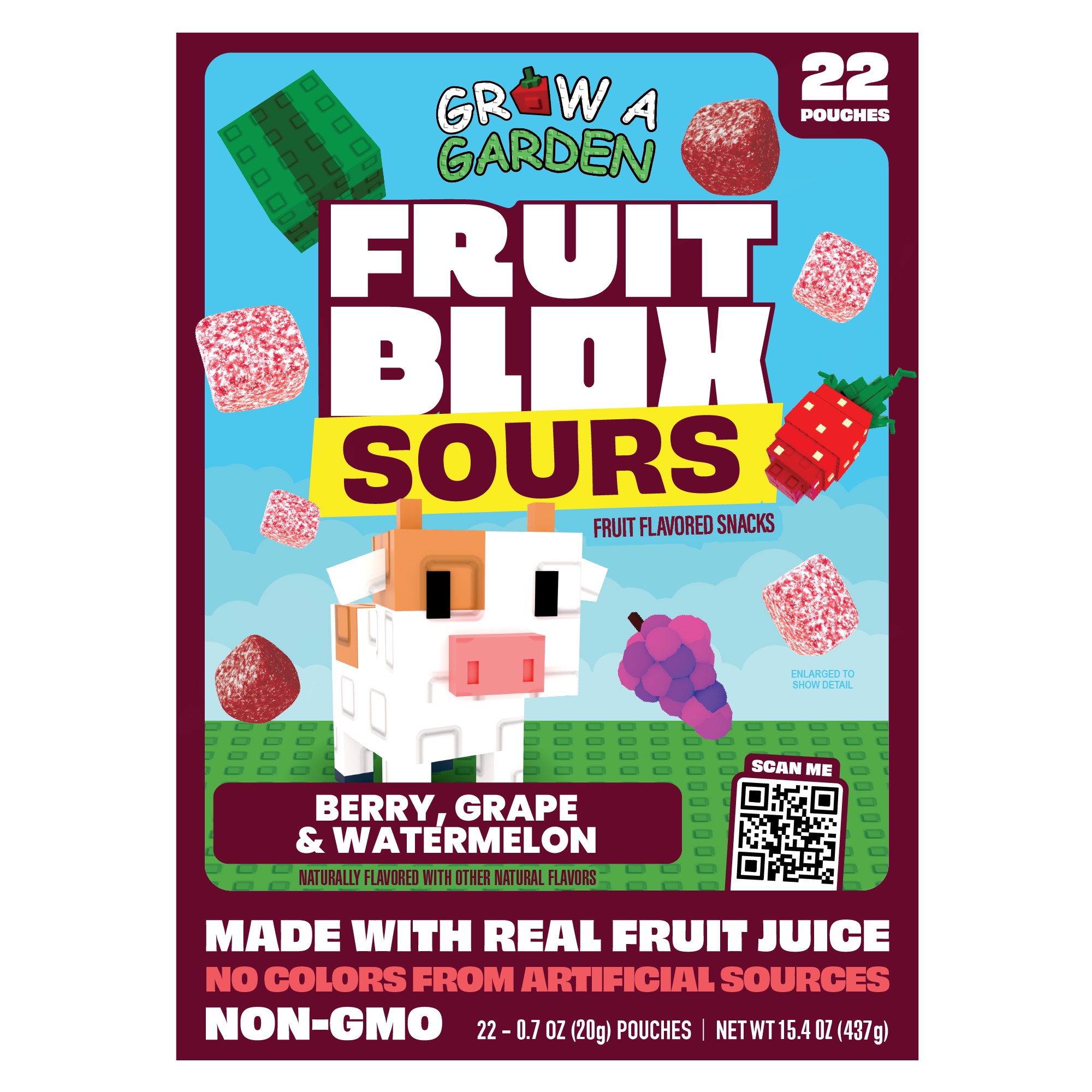 Grow a Garden FruitBlox Sours: Berry, Grape, & Watermelon