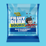 FruitBlox Sours Stokes Twins Blue Raspberry & Cherry Fruit Snacks, 132 Count