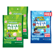 FruitBlox Sours Unspeakable 5oz x 2 PLUS FruitBlox Sours Stokes Twins 5oz FREE