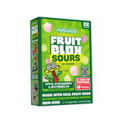 FruitBlox Sours Unspeakable Apple Strawberry Watermelon Fruit Snacks, 22 Count