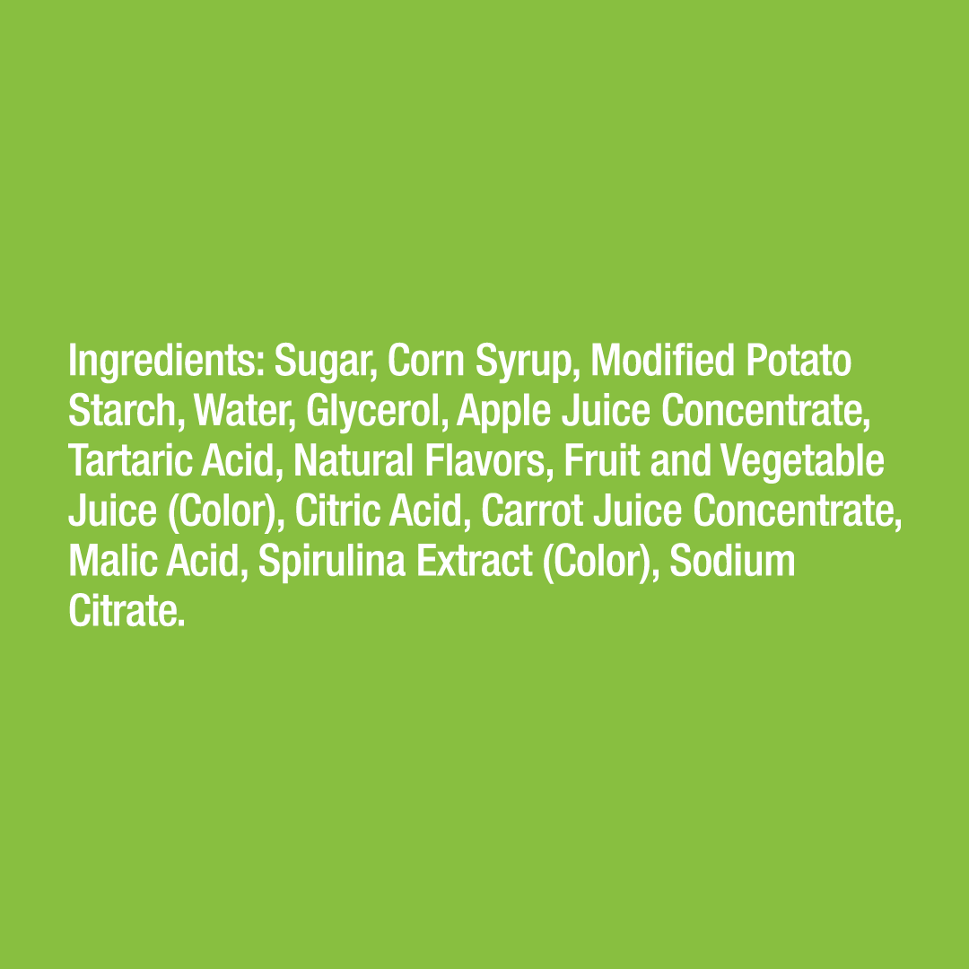 FruitBlox Sour Unspeakable Apple Strawberry Watermelon, 12 x 5oz Bags