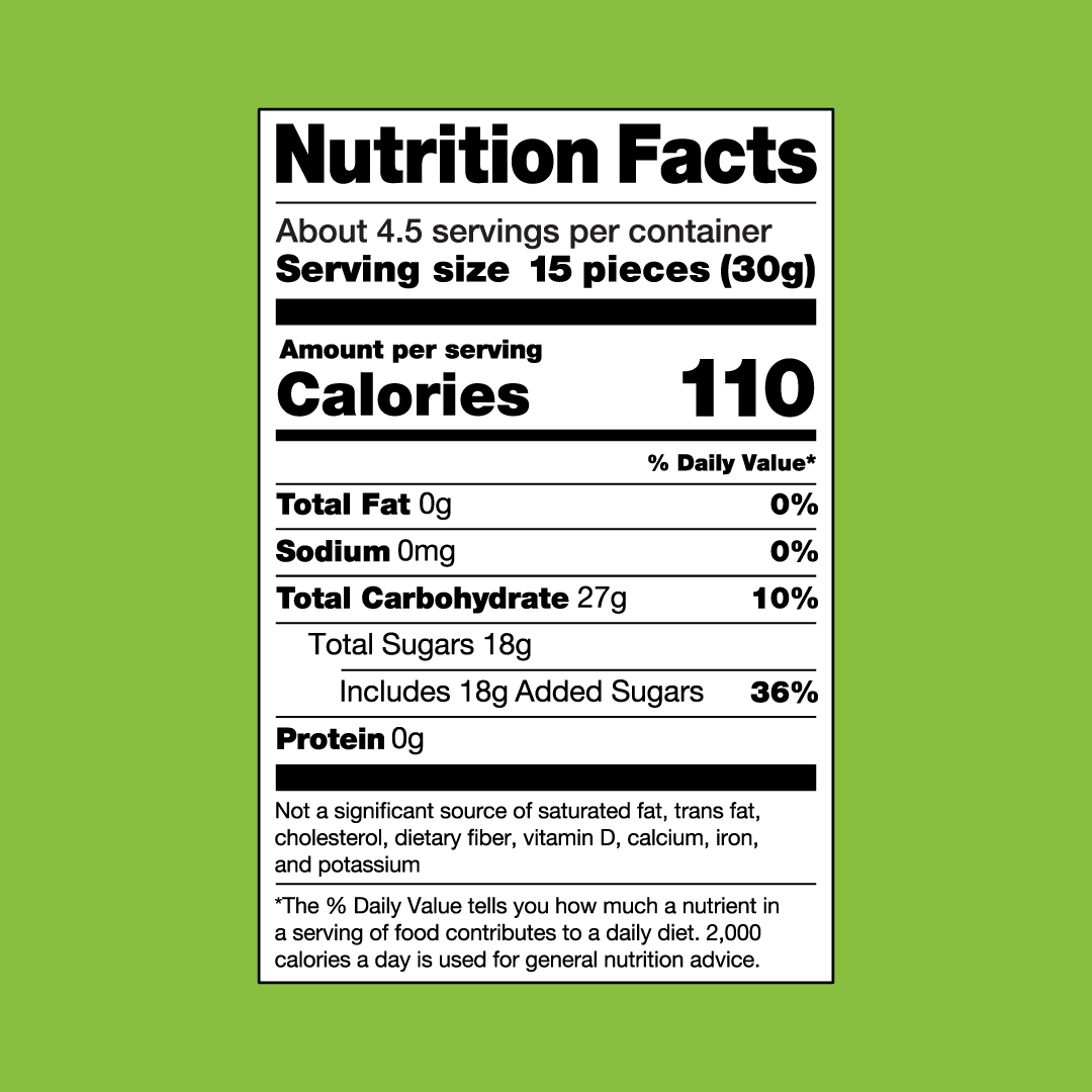 FruitBlox Sour Unspeakable Apple Strawberry Watermelon, 6 x 5oz Bags