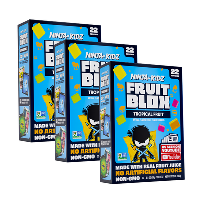 FruitBlox Ninja Kidz Tropical Fruit Snacks, 66 Count